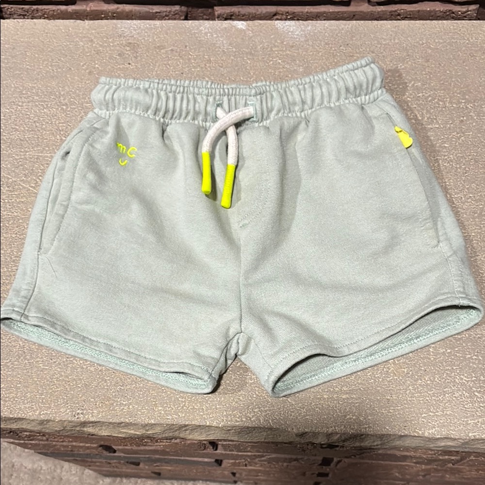 Mon Couer Light Green Comfy Kids Shorts